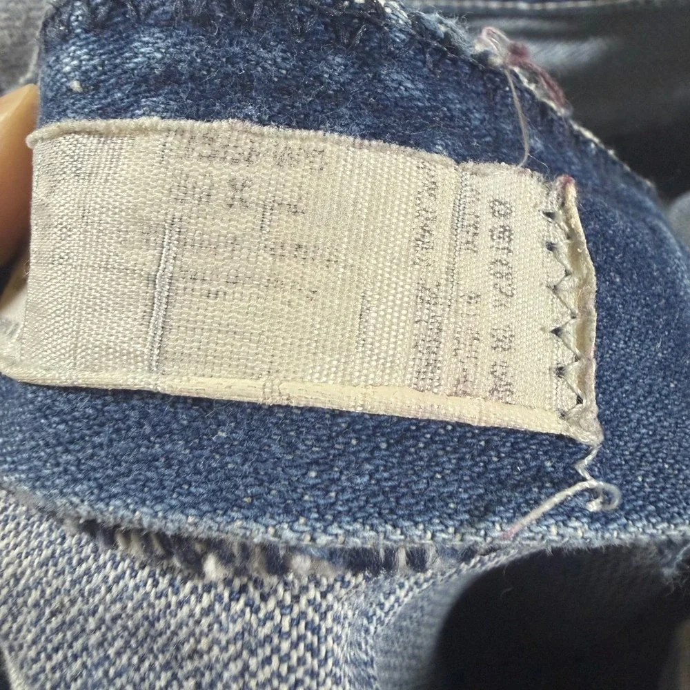 Wrangler Vintage Cowboy Cut Straight Leg Blue Denim Jeans Mens High Rise 7901